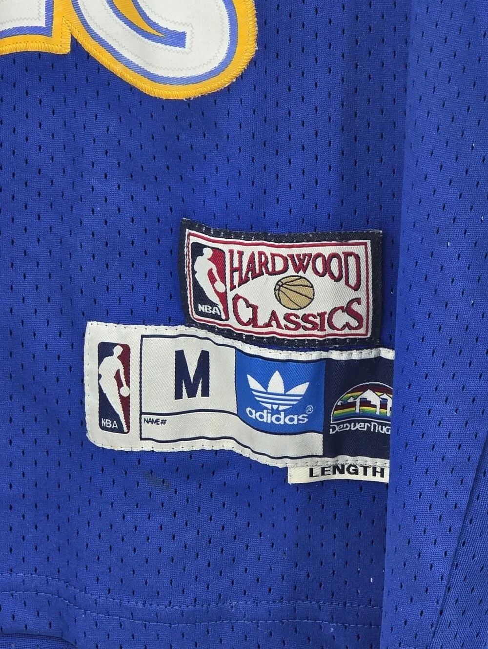 Adidas NBA Hardwood Classics Denver Nuggets Allen Iverson #3 Jersey Blue Medium